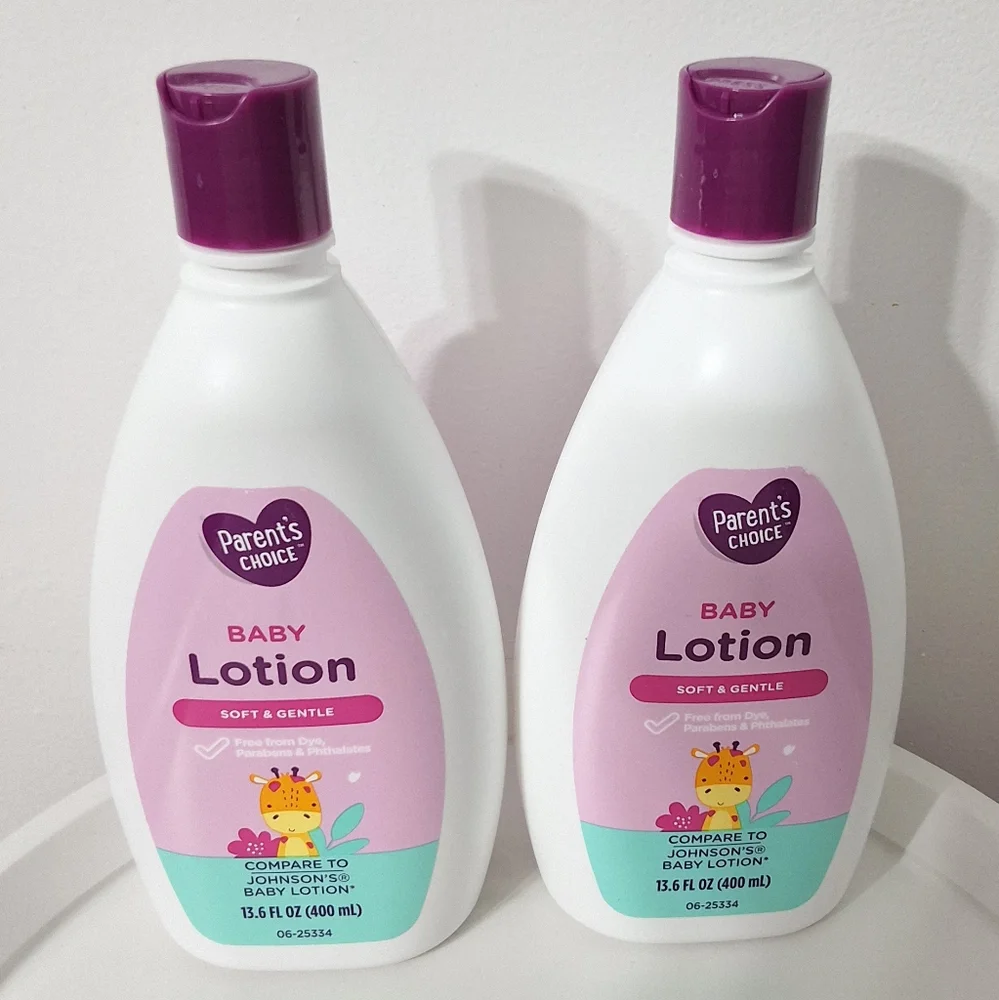 Parent's Choice Baby Lotion - Soft & Gentle,Bundle Of 2, 13.6 FL OZ., NEW